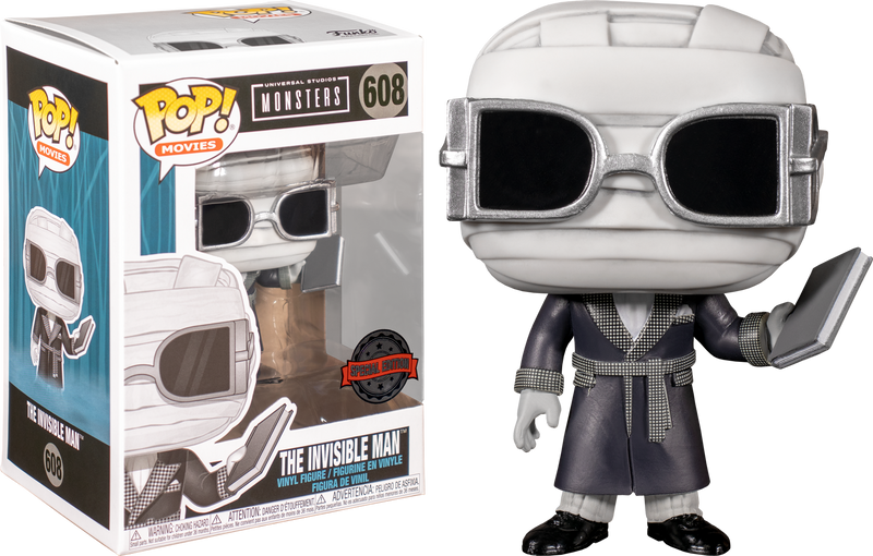 Funko Pop! Universal Monsters - The Invisible Man Black & White