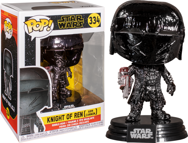 Funko Pop! Star Wars Episode IX: The Rise Of Skywalker - Knight Of Ren with Cannon Hematite Chrome