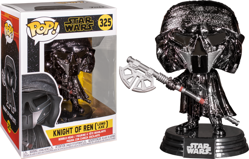 Funko Pop! Star Wars Episode IX: The Rise Of Skywalker - Knight Of Ren with Axe Hematite Chrome