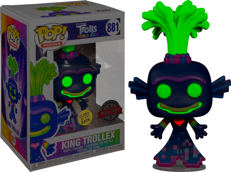 Funko Pop! Trolls World Tour - King Trollex Glow in the Dark