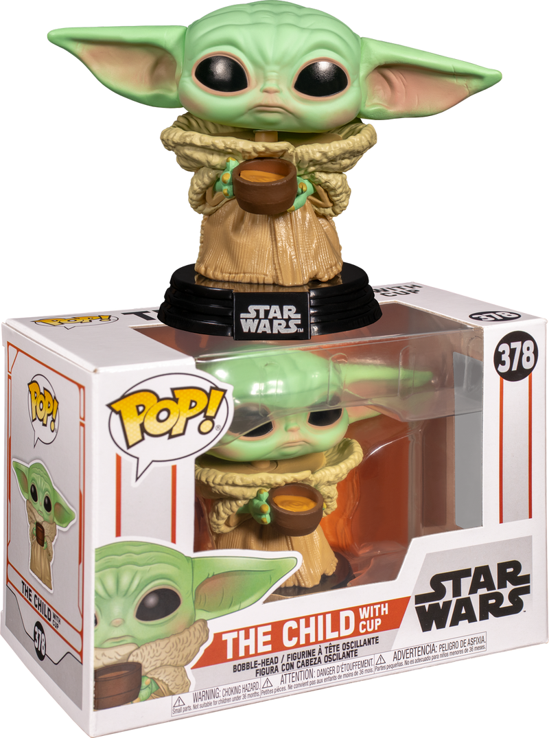 Funko Pop! Star Wars: The Mandalorian - The Child (Baby Yoda) with Cup