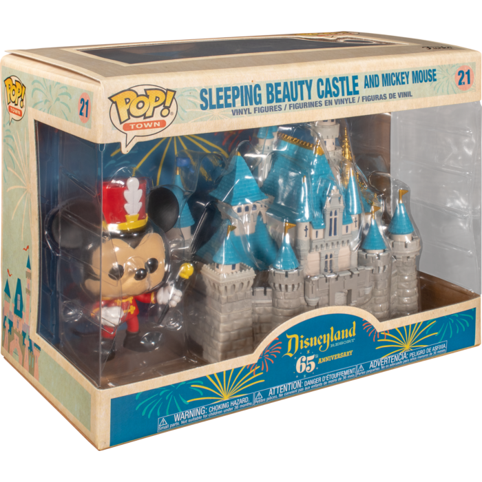 Funko Pop! Town! - Disneyland: 65th Anniversary - Mickey Mouse with Sleeping Beauty Castle