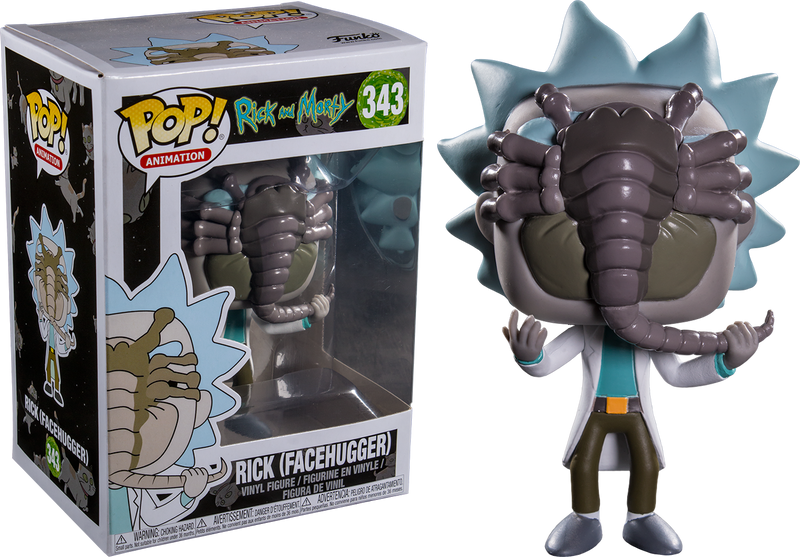 Funko Pop! Rick and Morty - Rick with Facehugger