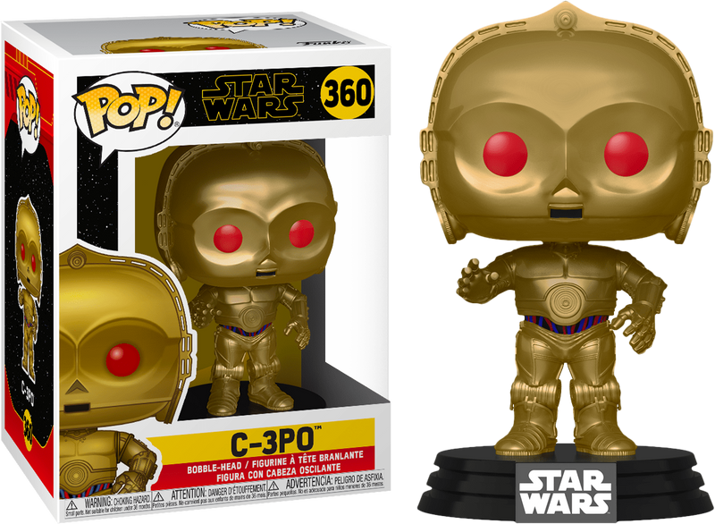 Funko Pop! Star Wars Episode IX: The Rise Of Skywalker - C-3PO with Red Eyes Metallic